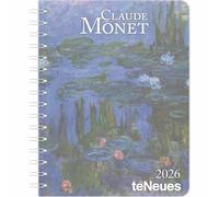 Claude Monet A5 Deluxe Diary 2026, Deluxe Diaries, Two Week To View, Art, Gift