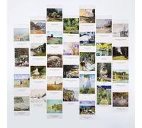 Claude Monet Art Postcards, Famous Painting Modern Artwork Post Cards Bulk Pack(30 Pack), Vintage Aesthetic Picture Wall Collage, Postcards Poster for School Students Teacher Thank You Note Cards