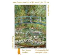 Claude Monet: Bridge over a Pond of Water Lilies (Foiled Quarto Journal) (Flame Tree Quarto Notebook)
