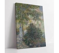 Claude Monet Camille Monet in the Garden at House in Argenteuil Canvas Wall Art Print Picture - 30 inch wide x 45 inch high (Frame Depth 30mm)