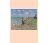 Claude Monet "Cliff Walk at Pourville" Art Notebook For scrapbooking and writing about your travels