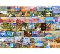 Claude Monet Collection 1000 Piece Puzzles For Adults: Famous Painting Artwork