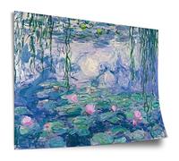 Claude Monet Cotton Poster: Water Lilies, Unframed Art Print, Mural - A4, A3, A2, A1, A0, XXL - Living Room, Bedroom, Kitchen, Decoration