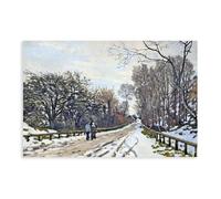 Claude Monet Famous Prints The Road to The Farm of Saint-Simeon Poster for Room Aesthetics Canvas Wall Art Poster And Print Unframe 24x36inch