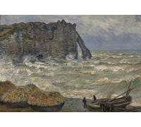 Claude Monet - Mer agitée à Étretat, 1883