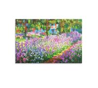 Claude Monet Monet's Island Garden Impressionist Art Poster Wall Art Poster Prints Home Decor Picture Canvas Painting Posters 20x30inch(50x75cm)