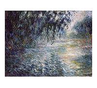 Claude Monet Morning On The Seine Art Print Canvas Premium Wall Decor Poster Mural