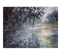 Claude Monet Morning On The Seine Unframed Wall Art Print Poster Home Decor Premium