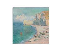 Claude Monet Painter Work(Beach And The Falaise D'Amont) poster Art Print Wall Photo Paint Hanging Picture Family Bedroom Decor 28x28inch(70x70cm)