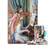 Claude Monet Piano Classic Wooden Jigsaw Puzzle 500 Pieces for Adults | Clear image details - easier piece organisation alone or together.