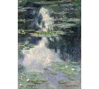 Claude Monet 'Pond with Water Lilies', France, 1907, Impressionism, Reproduction 250gsm A4 & A3 Vintage Classic Art Poster Print