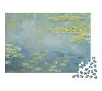Claude Monet Puzzle Toy World Famous Paintings Jigsaw Puzzles 1000 Pieces Poster Oil Painting Wooden Puzzle Decompression And Entertainment 1000pcs, Water Lilies Puzzle