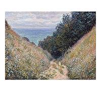 Claude Monet Road At La Cavee Pourville Art Print Canvas Premium Wall Decor Poster Mural