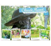 Claude Monet - Sein Garten in sanftem Licht (Wandkalender 2027 DIN A4 quer), CALVENDO Monatskalender: Die Blumen wirken zart und harmonisch, als ob jeder Blütenkelch eine stille Melodie erzählt.