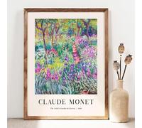 Claude Monet The Artist Garden In Giverny 1900 Wall Art Print (8x10-25.4 x 20.3cm)