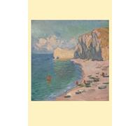 Claude Monet "The Beach and the Falaise d’Amont" Art Notebook For scrapbooking and writing about your travels and great gift for your friends and family!