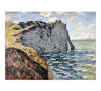 Claude Monet The Cliff Of Aval Etretat Unframed Wall Art Print Poster Home Decor Premium