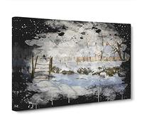 Claude Monet The Magpie Canvas Print | Gallery Wrapped 30mm Frame Wall Art | 30x20 inches | Ready to Hang | Modern Picture | Living Room Bedroom Lounge Office
