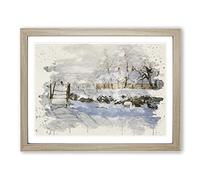 Claude Monet The Magpie Modern FC Framed Print | A2 Oak Framed Wall Art | Ready to Hang | Modern Historical Picture | Living Room Bedroom Lounge Office