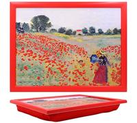 Claude Monet 'The Poppy Field near Argenteuil' Laptray for Laptops, Crafting, Sewing and Home Decor
