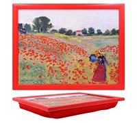 Claude Monet 'The Poppy Field near Argenteuil' Laptray for Laptops, Crafting, Sewing and Home Decor