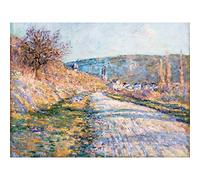 Claude Monet The Road To Vetheuil Large Art Print Poster Wall Decor Premium Mural