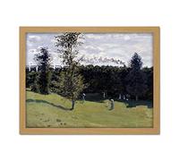 Claude Monet Train In The Countryside Large Framed Art Print Poster Wall Decor 18x24