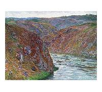 Claude Monet Valley Of The Creuse Gray Day Art Print Canvas Premium Wall Decor Poster Mural