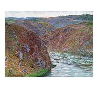 Claude Monet Valley Of The Creuse Gray Day Large Art Print Poster Wall Decor Premium Mural