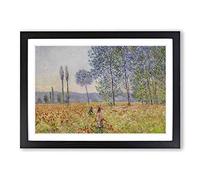 Claude Monet Walking in The Fields Framed Print | A2 Oak Framed Wall Art | Ready to Hang | Modern Historical Picture | Living Room Bedroom Lounge Office