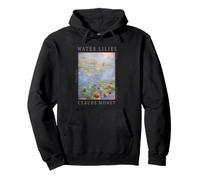 Claude Monet Water Lilies Iconic Floral Painting Artwork Pullover Hoodie