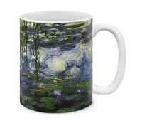 Claude Monet Water Lilies Tea Cup Novelty Coffee Mug Luxury Mug for Kitchen Office Café Cappuccino 330Ml