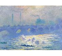 Claude Monet 'Waterloo Bridge', France, 1903, Impressionism, Reproduction 250gsm A4 & A3 Vintage Classic Art Poster Print