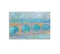 Claude Monet,Waterloo Bridge, London, at Sunset,art Prints,Vintage Art,canvas Wall Art,famous Art Prints Canvas Poster Wall Art Decor Living Room Bedroom Decoration Posters 16x24inch(40x60cm) Unframe-