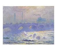 Claude Monet Waterloo Bridge Unframed Wall Art Print Poster Home Decor Premium