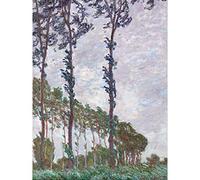 Claude Monet Wind Effect Series Of The Poplars Large Wall Art Print Canvas Premium Poster Mural