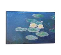 Claude Monet Work Water Lilies. Aesthetic Art Festival Decorative Printed Canvas Wall Art Suitable for Offices, Homes, Bedrooms, And Room Decor20x30inch(50x75cm)