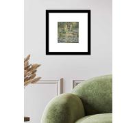 Claude Monet's Waterlilies & Japanese Bridge Framed Mounted Print
