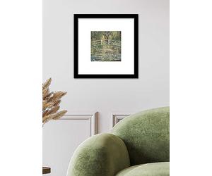 Claude Monet's Waterlilies & Japanese Bridge Framed Mounted Print