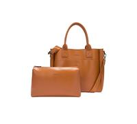 Claudia Canova Amilia Xl Single Pocket Tote Grab Bag In Tan Tan One Size