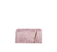 Claudia Canova Faux Fur Clutch Bag & Chain In Lilac Lilac