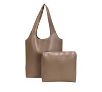 Claudia Canova Halter Signature Tote Bag In Taupe Taupe