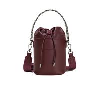 Claudia Canova Harmony Drawstring Crossbody Bag In Burgundy Burgundy