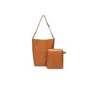 Claudia Canova Women's Leigh Large Bucket Shoulder Bag in Tan