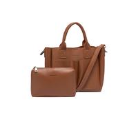 Claudia Canova Women's Megan Small Twin Strap Grab Bag in Tan Claudia Canova Tan One Size