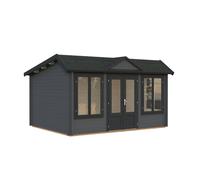 Claudia Pent M (4,2x3,2m | 11,5m2 | 34mm) Under 2.5m Clockhouse Style Log Cabin