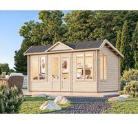 Claudia Pent M (4,2x3,2m | 11,5m2 | 34mm) Under 2.5m Clockhouse Style Log Cabin