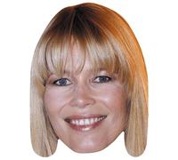 Claudia Schiffer (Fringe) Celebrity Mask, Flat Card Face, Fancy Dress Mask