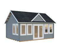 Claudia XL (5.5x4m | 19.4m2 | 44mm) Clockhouse Log Cabin