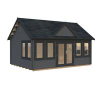 Claudia XL (5.5x4m | 19.4m2 | 44mm) Clockhouse Log Cabin